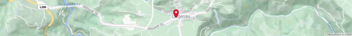 Kartendarstellung des Standorts für Wälder Apotheke in 6951 Lingenau
